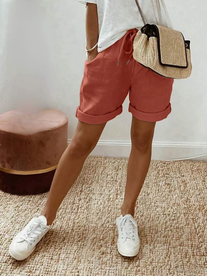 Eva | Comfortable Linen-Look Shorts