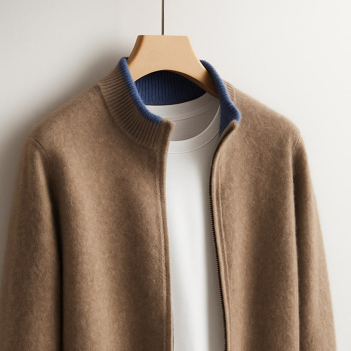 Derrick | Elegant Wool Zip Jacket
