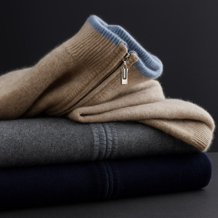 Derrick | Elegant Wool Zip Jacket