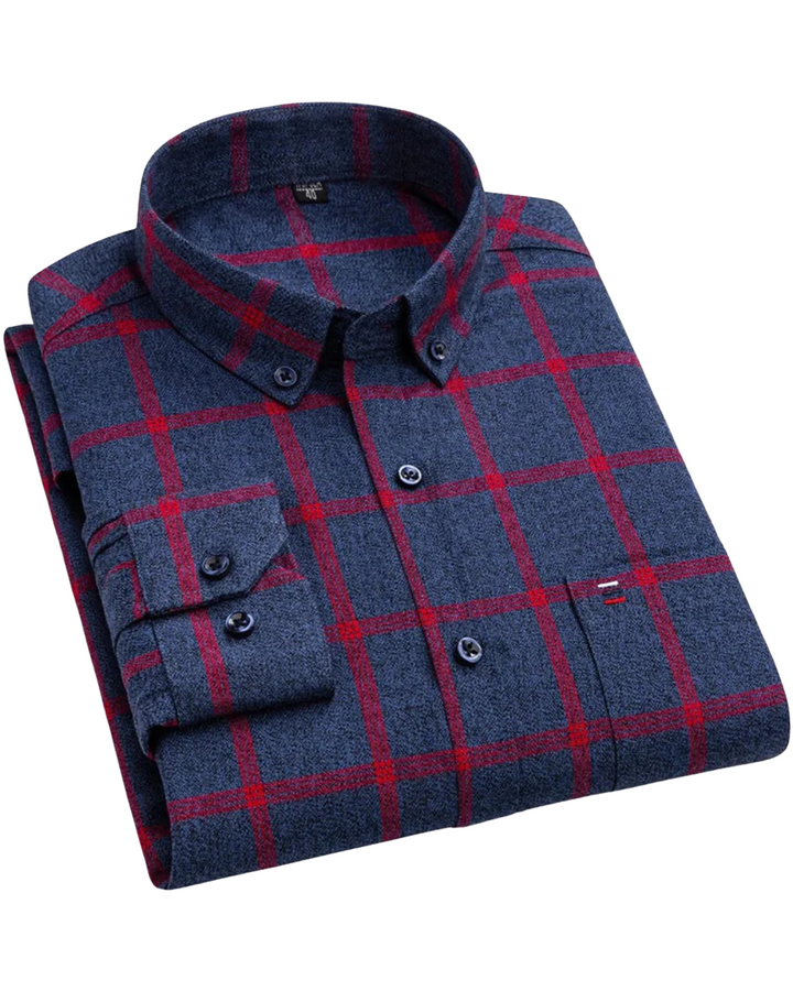 CARLOS | STRIPED CHECK SHIRT