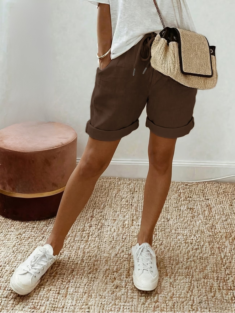 Eva | Comfortable Linen-Look Shorts
