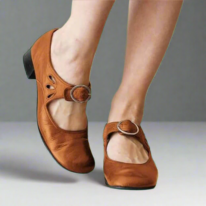 Daphne | Wedge Sole Orthopaedic leather sandals