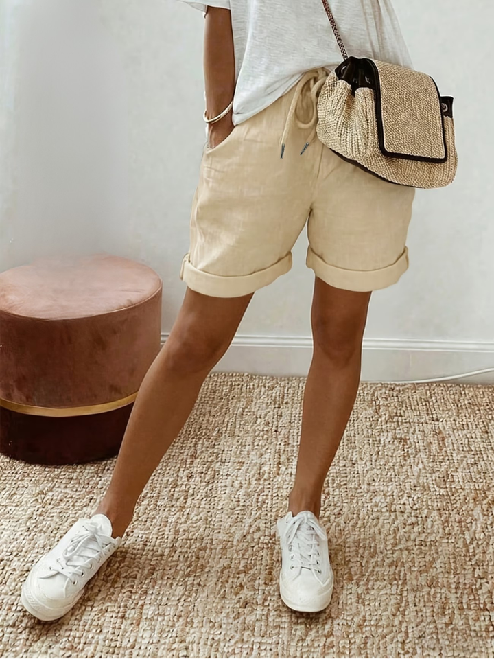 Eva | Comfortable Linen-Look Shorts