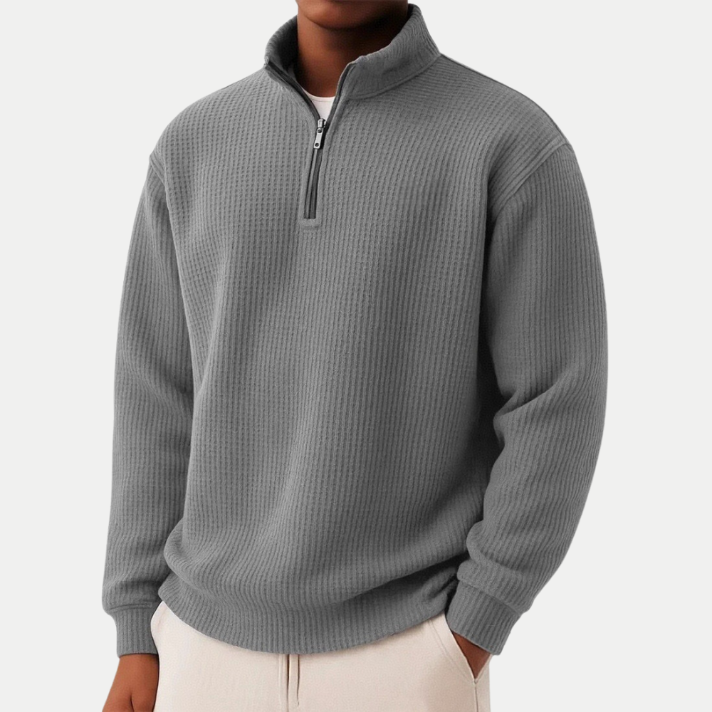Shachar | Casual Zip-Up Sweater