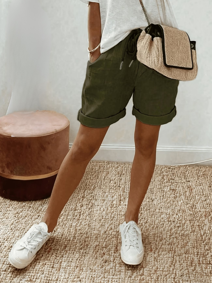 Eva | Comfortable Linen-Look Shorts