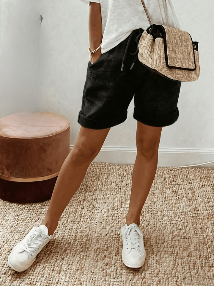 Eva | Comfortable Linen-Look Shorts