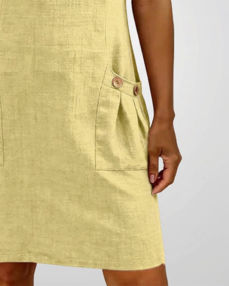 Romy | Cotton dress with zipper