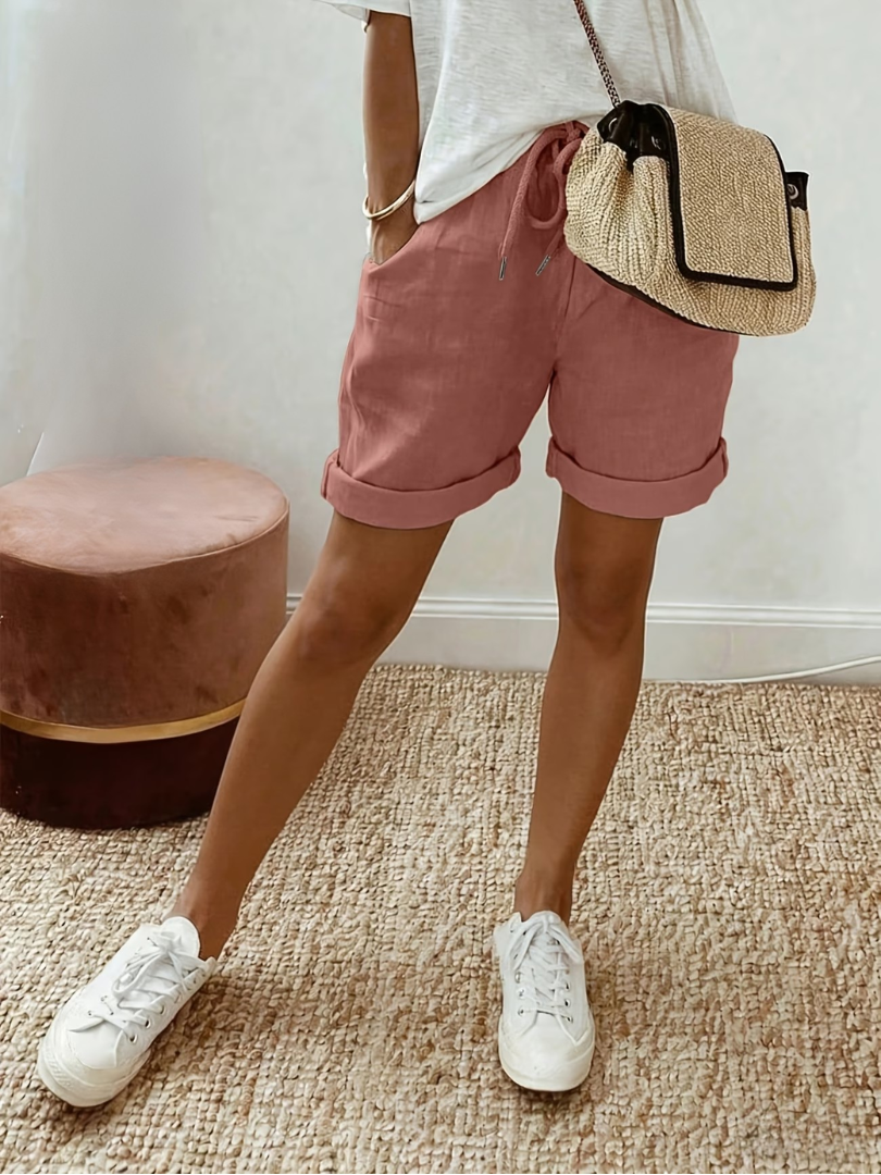 Eva | Comfortable Linen-Look Shorts