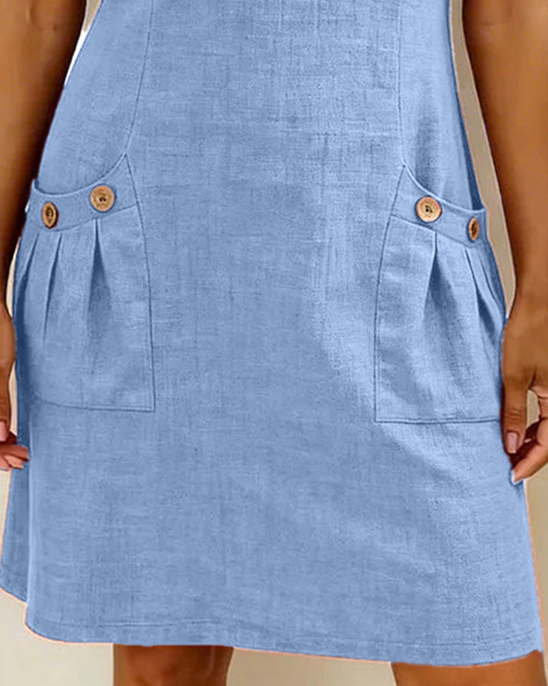 Romy | Cotton dress with zipper