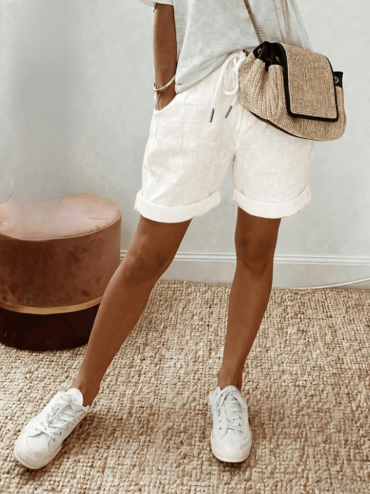 Eva | Comfortable Linen-Look Shorts