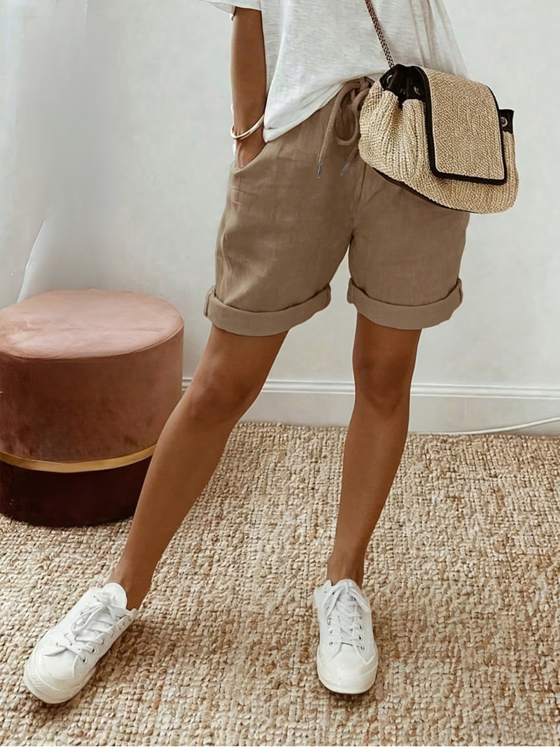Eva | Comfortable Linen-Look Shorts