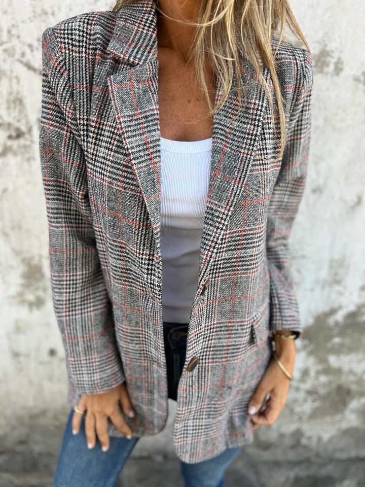 Alicia | Elegant Checked Jacket