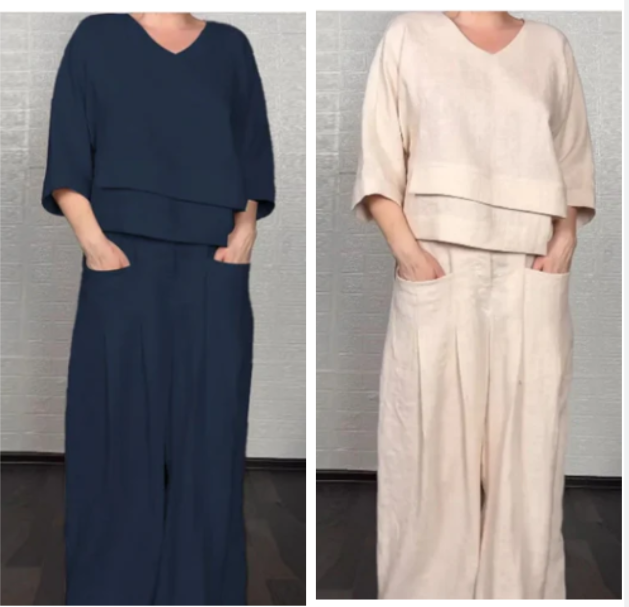 Noa | Loose-Fit Minimalist Two-Piece Outfit