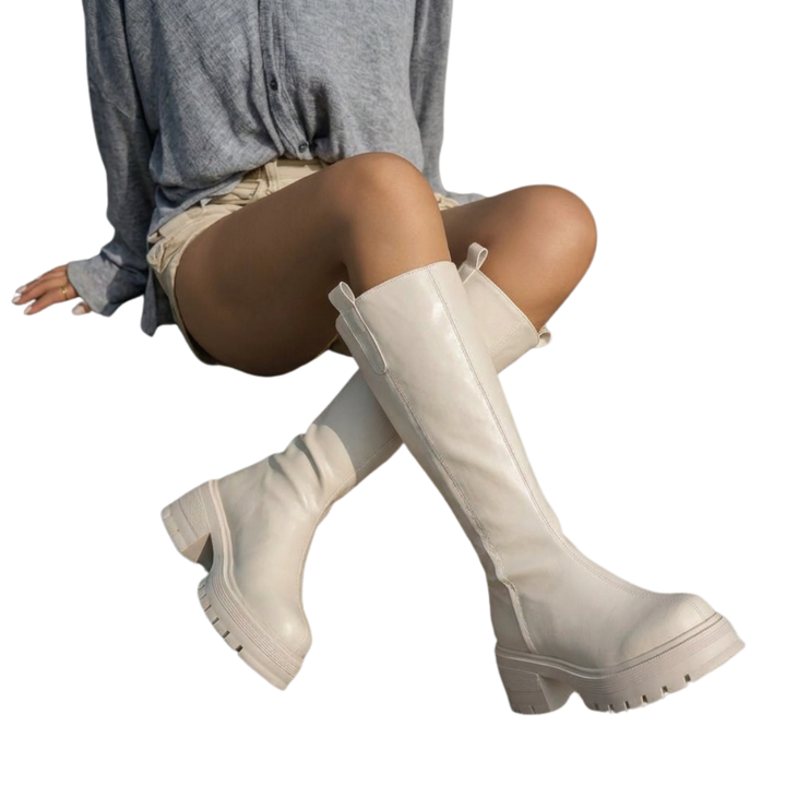 Britta | Cozy Fleece-Lined Tall Shaft Booties