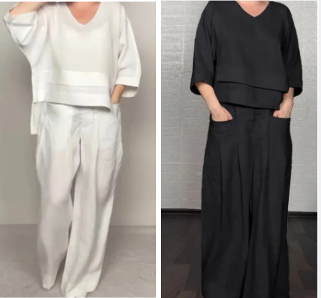 Noa | Loose-Fit Minimalist Two-Piece Outfit
