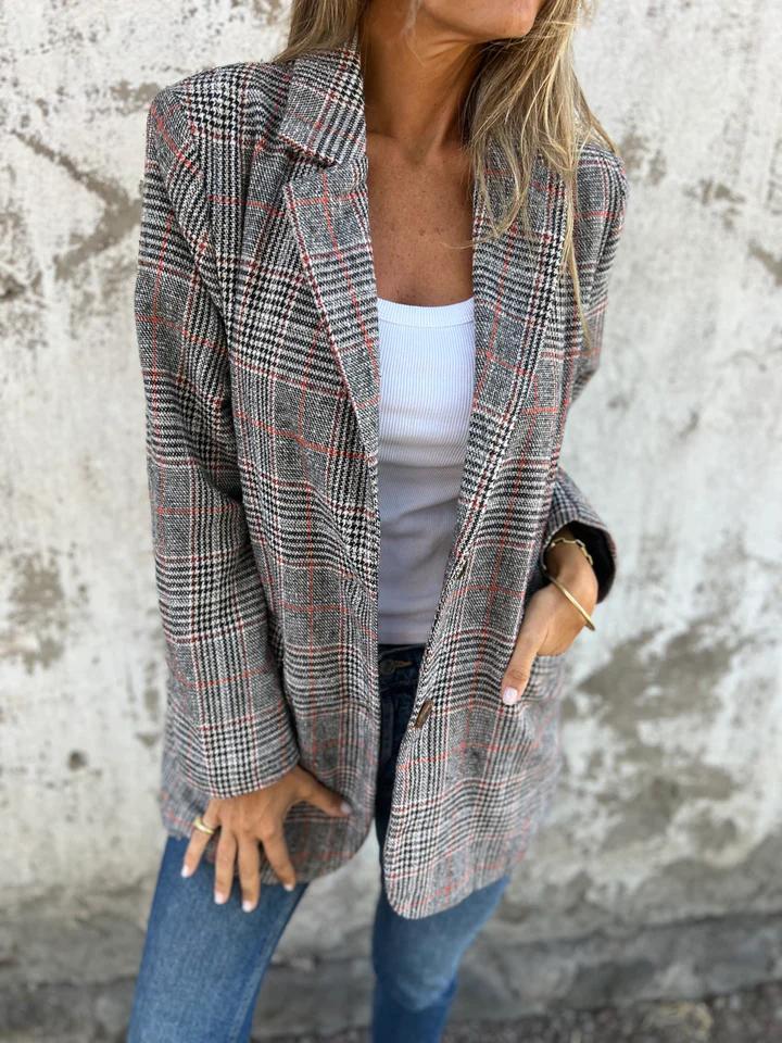 Alicia | Elegant Checked Jacket