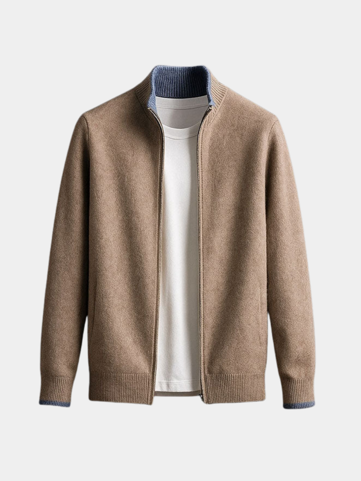 Derrick | Elegant Wool Zip Jacket
