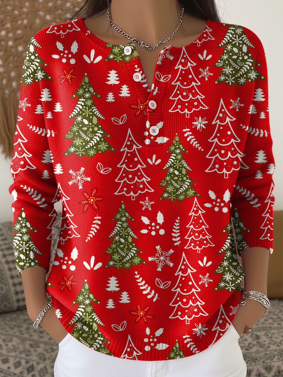 Melanie | Christmas Jumper with Buttons