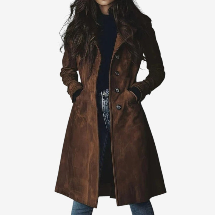 Sygrid | Elegant Long Coat for Timeless Warmth & Style