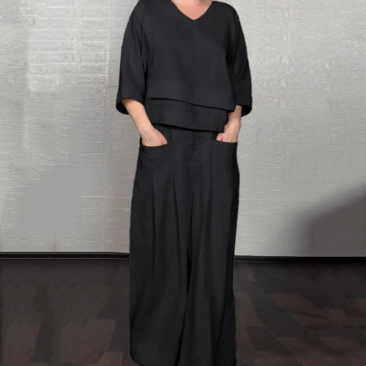 Noa | Loose-Fit Minimalist Two-Piece Outfit