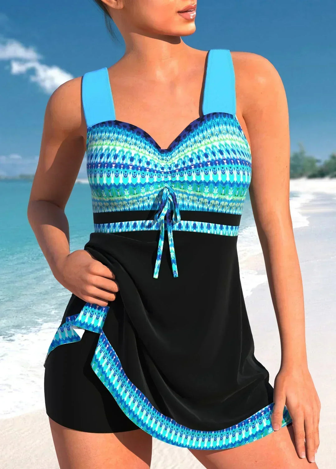 Veronica | One-piece swimsuit in maritime style