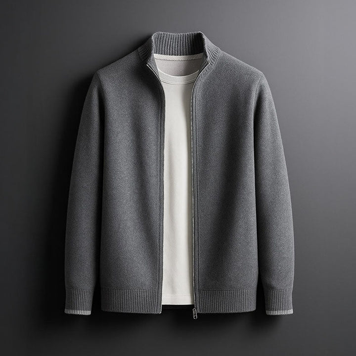 Derrick | Elegant Wool Zip Jacket